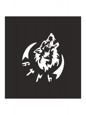 Göktürk Türk Kurt 15x13 cm Sticker Araba, Motorsiklet, Laptop, Cam Sticker