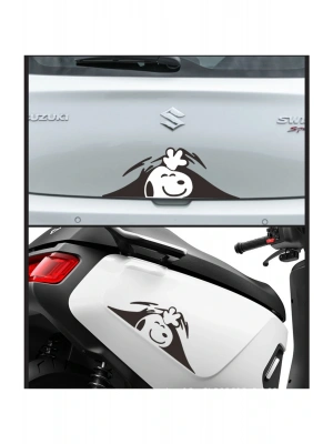 Peanuts Çetesi Araba, Motorsiklet, Kask, Laptop, Cam, Duvar Sticker 20x7,3 Cm