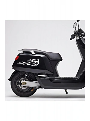 Alevli Sticker Araba, Motorsiklet, Kask, Laptop, Cam Sticker 35,5x13 Cm 2 Adet