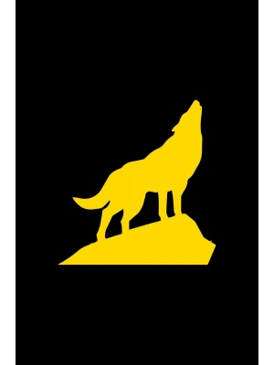 Uluyan Kurt Araba, Motorsiklet, Kask, Laptop, Cam Sticker 14x13 Cm