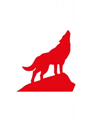 Uluyan Kurt Araba, Motorsiklet, Kask, Laptop, Cam Sticker 14x13 Cm