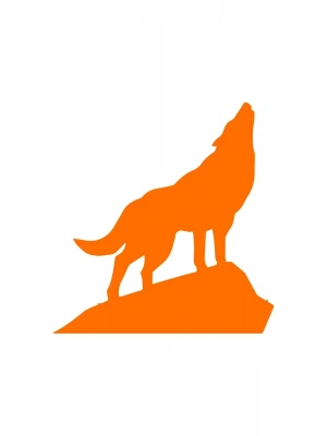 Uluyan Kurt Araba, Motorsiklet, Kask, Laptop, Cam Sticker 14x13 Cm