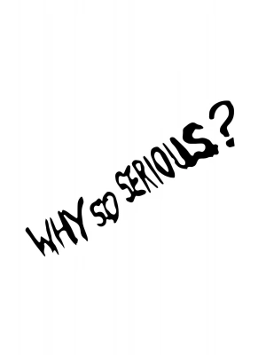 Why so serious Araba, Motorsiklet, Kask, Laptop,cam Sticker 20x6 Cm
