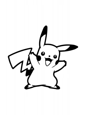 Pikachu Araba, Motorsiklet, Kask, Laptop, Cam Sticker 14x13 Cm