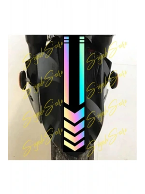 Motor Ön Teker Şerit 35x6,5 Cm Kask Depo Kapağı Araba Araç Otomobil Motorsiklet Sticker