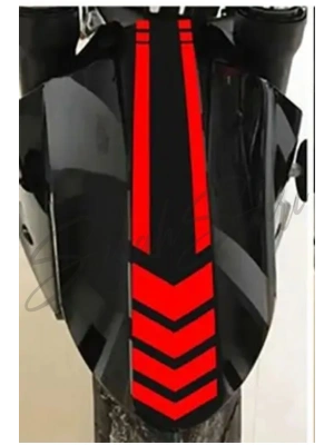 Motor Ön Teker Şerit 35x6,5 Cm Kask Depo Kapağı Araba Araç Otomobil Motorsiklet Sticker