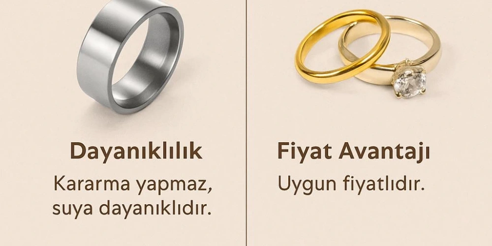 Çelik Takı ile Altın ve Gümüş Takı Arasındaki Farklar