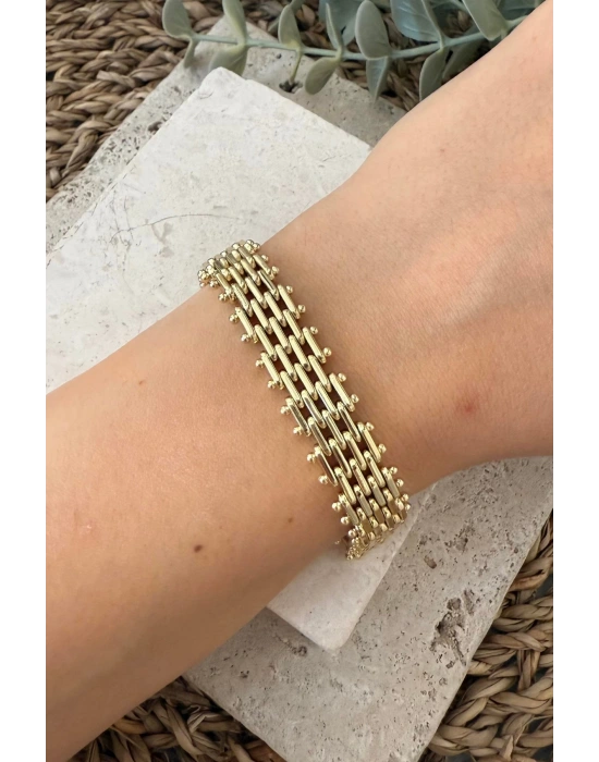 Premıum Seri Italian Mesh 14K Xuping Kadın Çelik Bileklik