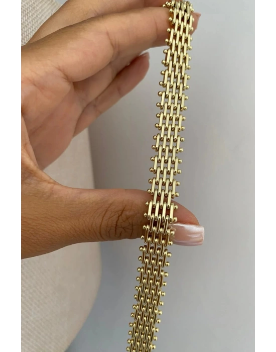 Premıum Seri Italian Mesh 14K Xuping Kadın Çelik Bileklik