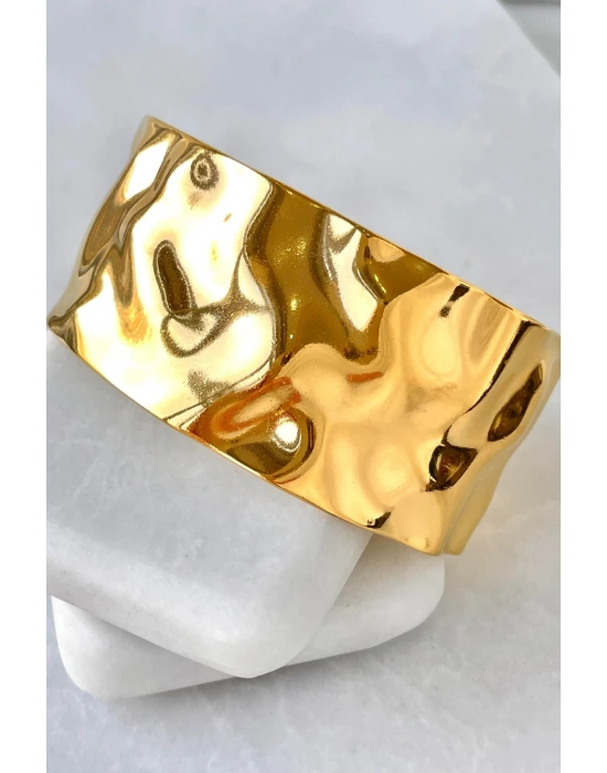 Özel Seri Aurıc Flow Tasarım Ezme Model Ayarlanabilir Kadın Çelik Kelepçe