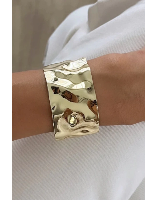 Özel Seri Aurıc Flow Tasarım Ezme Model Ayarlanabilir Kadın Çelik Kelepçe