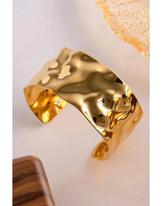 Özel Seri Aurıc Flow Tasarım Ezme Model Ayarlanabilir Kadın Çelik Kelepçe