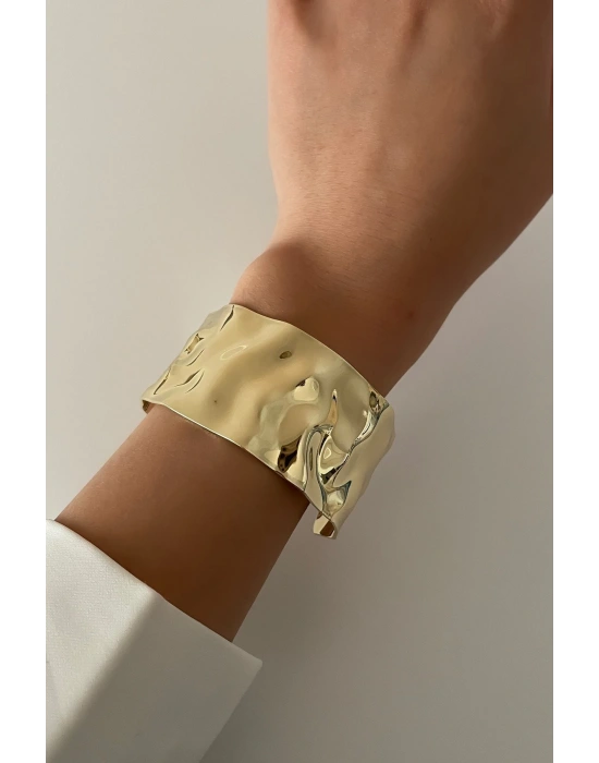 Özel Seri Aurıc Flow Tasarım Ezme Model Ayarlanabilir Kadın Çelik Kelepçe