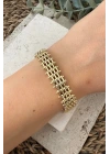 Premıum Seri Italian Mesh 14K Xuping Kadın Çelik Bileklik