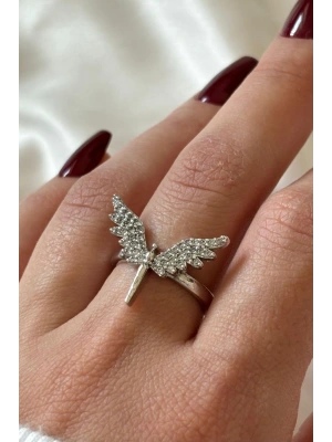 Özel Üretim Mikail Meleği Tasarım Ayarlanabilir Kadın Yüzük