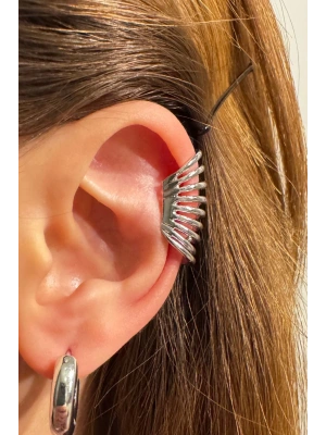 Özel Seri Çoklu Halka Model Tasarım Çelik Kıkırdak Küpe