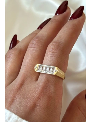 VIP %100 İthal Lumos Tasarım Ayarlanabilir Kararmaz Garantili Kadın Çelik Yüzük