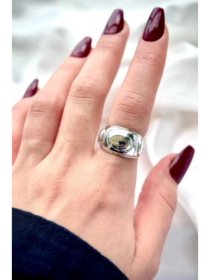 Premium Seri Planet Tasarım Cilalı Ayarlanabilir Kadın Yüzük