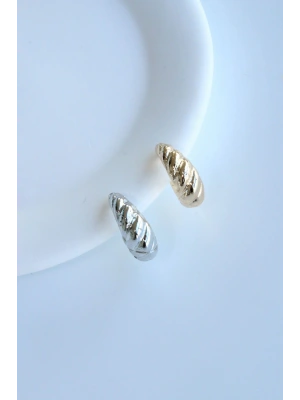 Burgu Tasarım Sıkıştırmalı Earcuff Kıkırdak Küpe