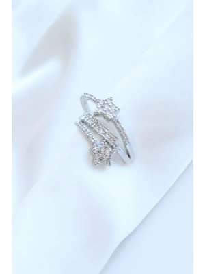 Çoklu Görünüm Zirkon Taşlı Yıldız Model Earcuff Kıkırdak Küpe