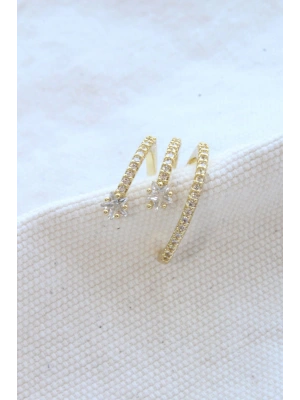 Çoklu Görünüm Zirkon Taşlı Model Earcuff Kıkırdak Küpe