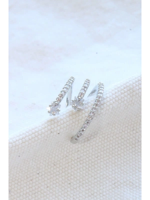 Çoklu Görünüm Zirkon Taşlı Model Earcuff Kıkırdak Küpe