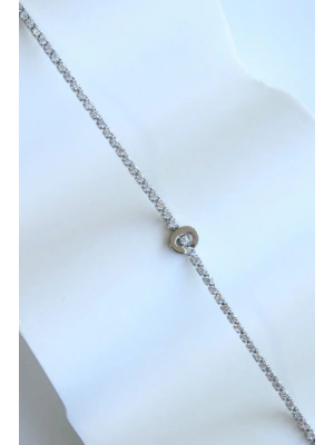 İthal Seri C Harfi Su Yolu Kadın Çelik Bileklik Kararmaz Renk Atmaz