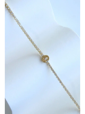 İthal Seri C Harfi Su Yolu Kadın Çelik Bileklik Kararmaz Renk Atmaz