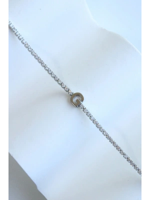 İthal Seri G Harfi Su Yolu Kadın Çelik Bileklik Kararmaz Renk Atmaz