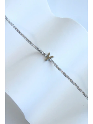 İthal Seri Y Harfi Su Yolu Kadın Çelik Bileklik Kararmaz Renk Atmaz