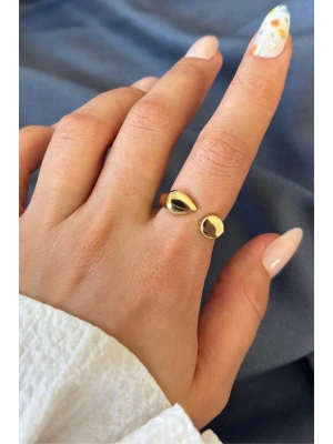 Yeni Sezon Luna Droop Tasarım Ayarlanabilir Kadın Yüzük