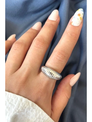 Yeni Sezon Textura Tasarım Ayarlanabilir Kadın Yüzük