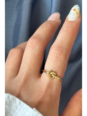 Yeni Sezon Love Knot Tasarım Ayarlanabilir Kadın Yüzük