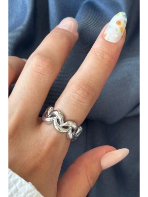 Yeni Sezon Infinity Knot Tasarım Ayarlanabilir Kadın Yüzük