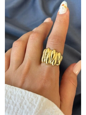 Yeni Sezon Twist Luxe Tasarım Ayarlanabilir Kadın Yüzük