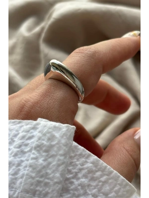 Arc Kıvrımlı Tasarım Ayarlanabilir Parlak Kadın Yüzük