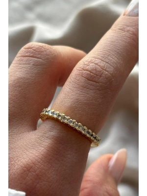 Gloria Sıralı Tam Tur Ayarlanabilir Kadın Yüzük