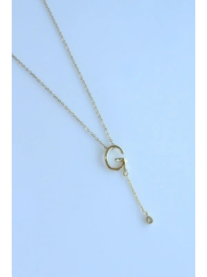 Uzak Şehir G Harfli Çelik Alya Kolye Kararmaz Renk Atmaz