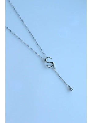 Uzak Şehir S Harfli Çelik Alya Kolye Kararmaz Renk Atmaz