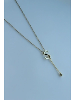 Uzak Şehir S Harfli Çelik Alya Kolye Kararmaz Renk Atmaz