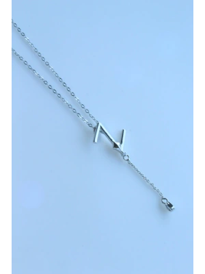 Uzak Şehir Z Harfli Çelik Alya Kolye Kararmaz Renk Atmaz