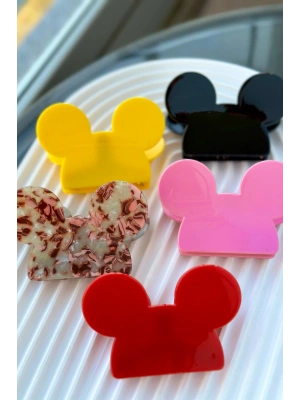 Mickey Mouse Tasarım Çocuk Tokası Pembe