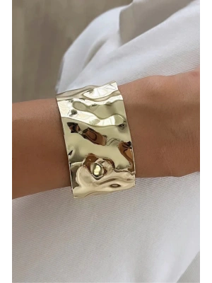 Özel Seri Aurıc Flow Tasarım Ezme Model Ayarlanabilir Kadın Çelik Kelepçe