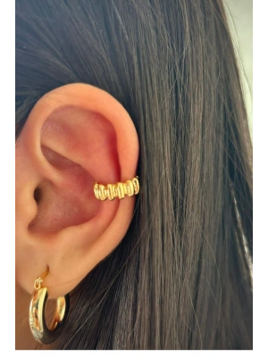 Kadın Sıkıştırmalı Earcuff Kıkırdak Küpe