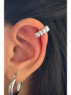 Kadın Sıkıştırmalı Earcuff Kıkırdak Küpe
