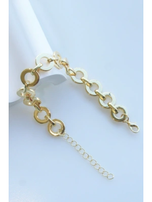 Premium Seri Ringlarge Tasarım Kararmaz Renk Atmaz Kadın Çelik Bileklik