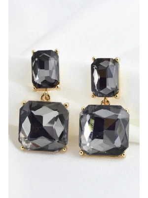 VIP Baget Zirkon Taşlı Tasarım Kararmaz Renk Atmaz Kadın Küpe