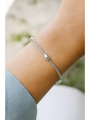 V.İ.P Seri Full Taşlı Su Yolu Çoklu Slim Model Renk Atmaz Kararmaz Garantili Kadın Çelik Bileklik