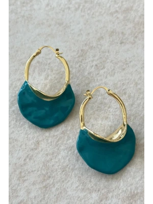 Zarif Çanta Tasarım Sallantılı Kadın Çelik Küpe