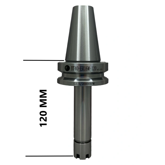BT40 ER16M - 120 PENS BAŞLIĞI TUTUCU 20.000 devir balans alınmıştır ( BT40 ER16 MİNİ 120 BOY PENS BAŞLIĞI TUTUCU )